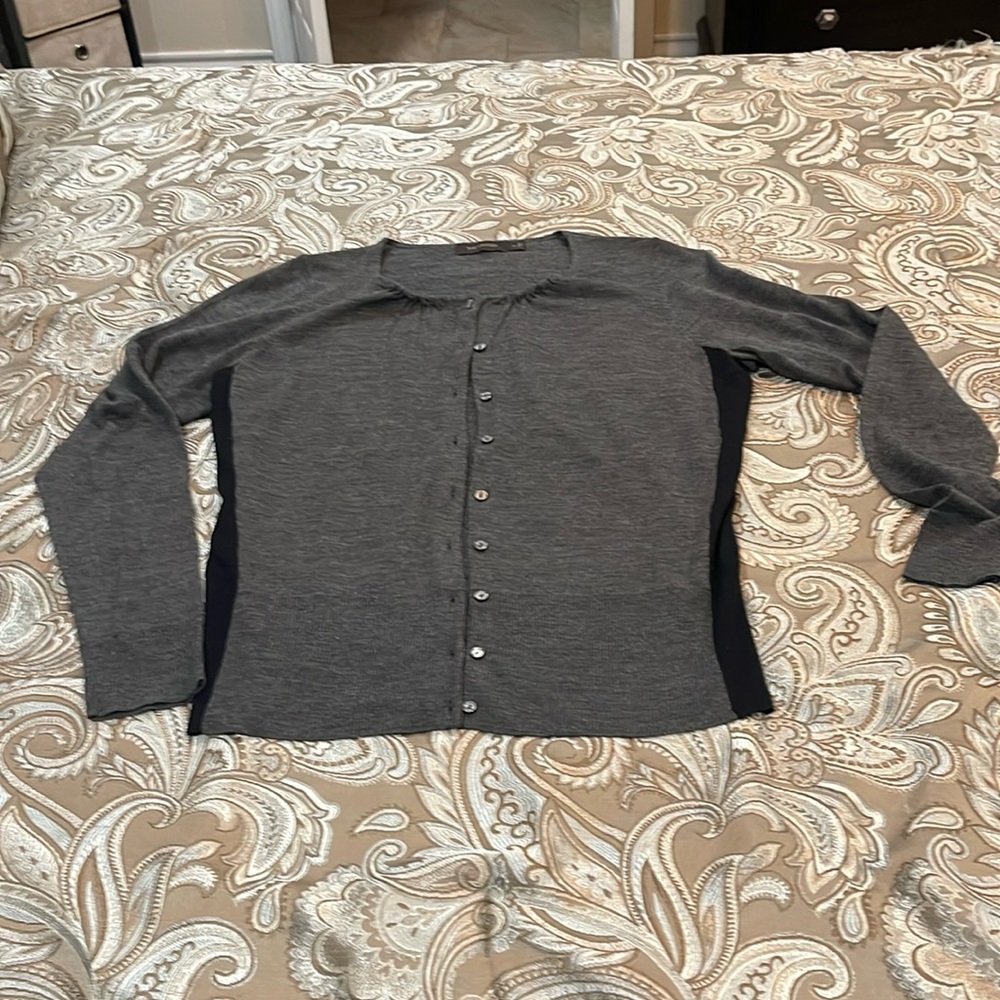 The Limited Gray with black on sides cardigan